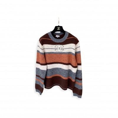 CHANEL DOUBLE C PULLOVER SWEATER 